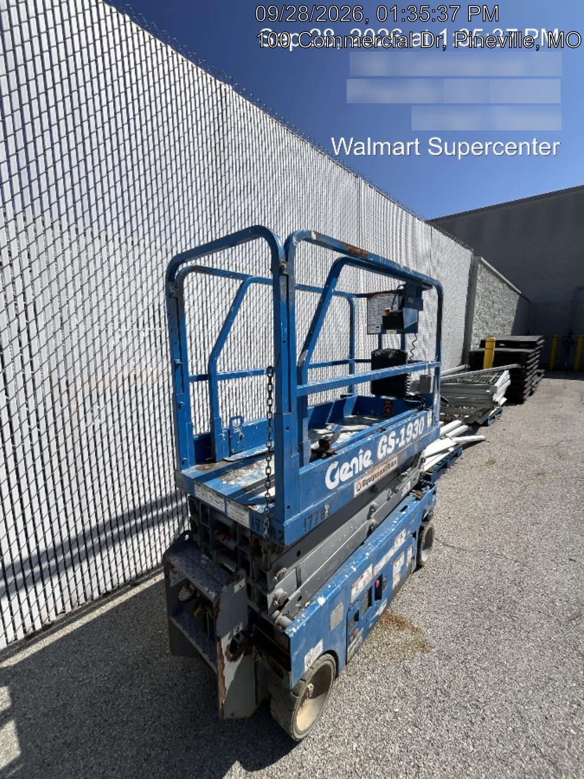 2018 Genie GS-1930 Genie GS-1930 w/Fixed Rail, Chain Entry
