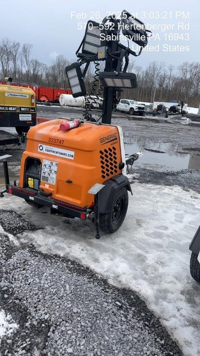 2023 Generac MLT2 Diesel, Flex Switch 120V Input, Powerzone Controller, (4) 320W LED Lights, 4kW Generator, 39.9 Gal Fuel Tank, 2" Ball, T3