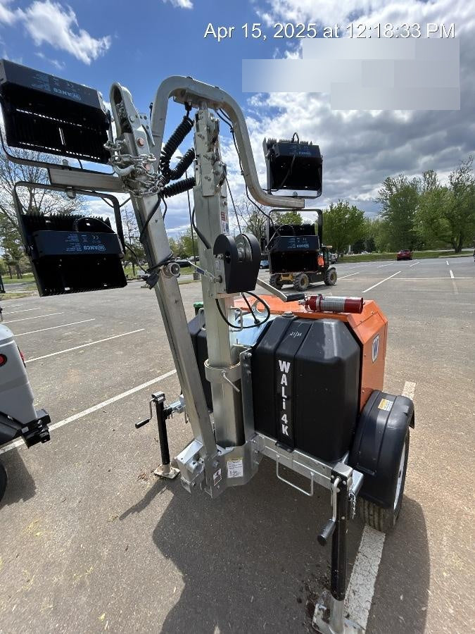 2025 Wanco WLTT-4MM4K Diesel, Mitsubishi L2E, 9.0HP @1800 rpm, Deep Sea Controller, Shore Power Plug, Auto Start, (4) 350W LED Floodlights, 4kW Generator, 60 Gal Fuel Tank, 2" Ball, T3