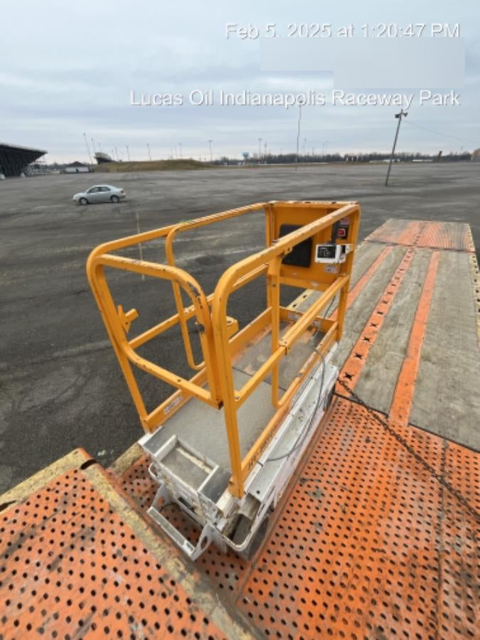 Custom Equipment HB-1430 <ul>
 <li>Hy-Brid Scissor Lift</li>
  <li>Platform capacity up to 670 lbs.</li>
  <li>Working height up to 20 ft</li>
  <li>Weighs under 1,700 lbs.</li>
  <li>Non-marking wheels </li>
</ul>