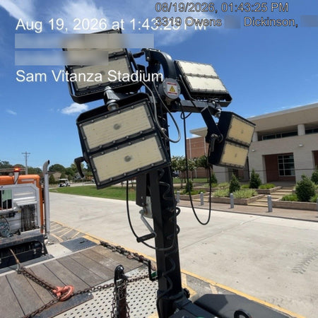 2022 Allmand NLV3GR (4) LED Light Fixture 350W, 23' Vertical Mast, 3kW Prime, Towable, Deep Sea L401, Leveling Jacks, Yanmar T4F 5.8hp