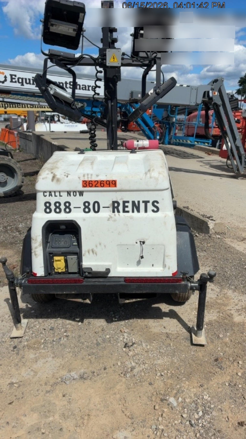 2023 Generac MLT2 Diesel, Flex Switch 120V Input, Powerzone Controller, 
(4) 320W LED Lights, 4kW Generator, 39.9 Gal Fuel Tank, 2" Ball, T3