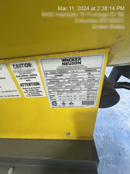 2020 WACKER NEUSON HI400G