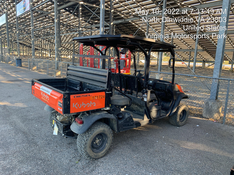 2021 Kubota RTV-X1140W-H Plastic Canopy, Windshield Acrylic Clear, LED Strobe Light, Wire Harness Kit, Back up Alarm