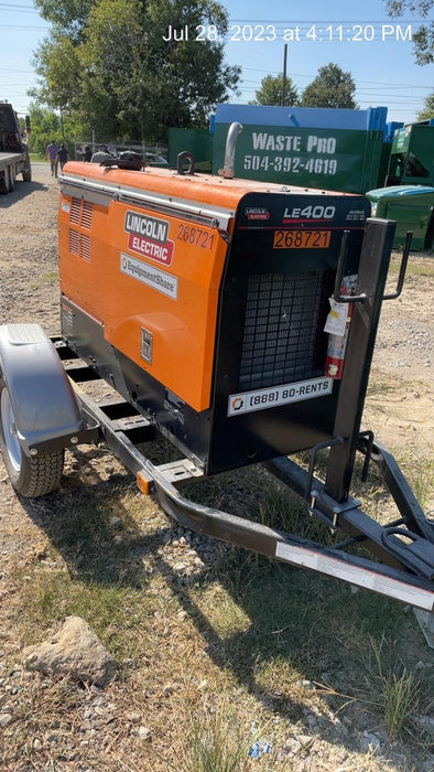 2022 Lincoln Electric LE400 Kubota V1505, Trlr, Cable Rack, Light Kit, ES Decals, T3