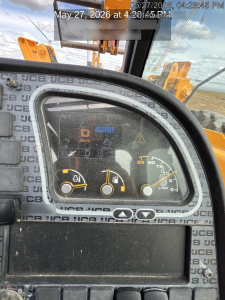 2019 JCB 512-56 109 HP w/Open ROPS, Beacon, Aux Hydraulics, Worklights, Solid Tires 60" Carriage/Forks
