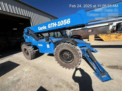 2018 Genie GTH-1056 Genie GTH-1056 w/Enclosed Cab w/HVAC, Work Lights, Solid Tires, Beacon, 60" Carriage and Forks