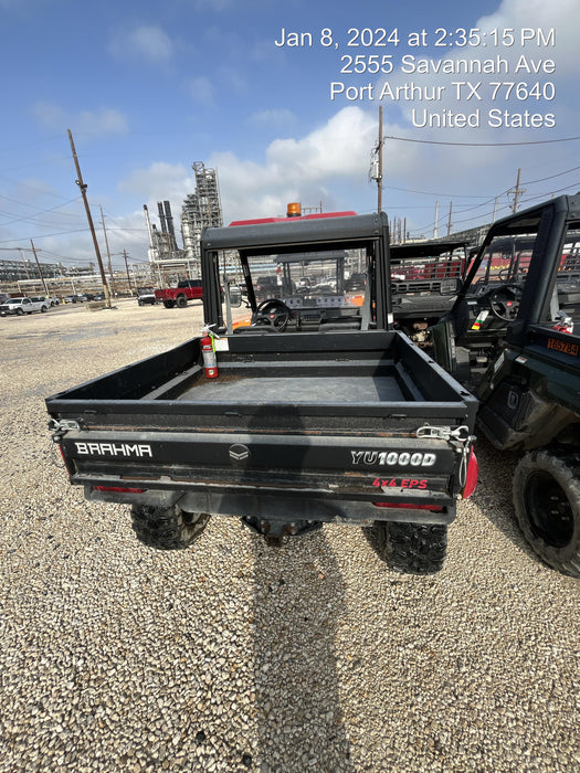 2021 Yanmar YU1000 Canopy, Steel Wheel, Poly WindShield, Beacon, Backup Alarm