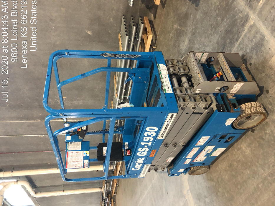 2016 Genie GS-1930 Standard Rental Specs