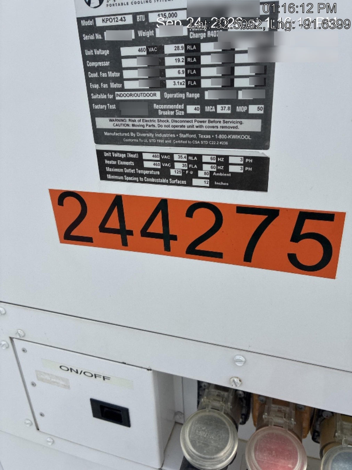 2022 KWIKOOL KPO12-43H