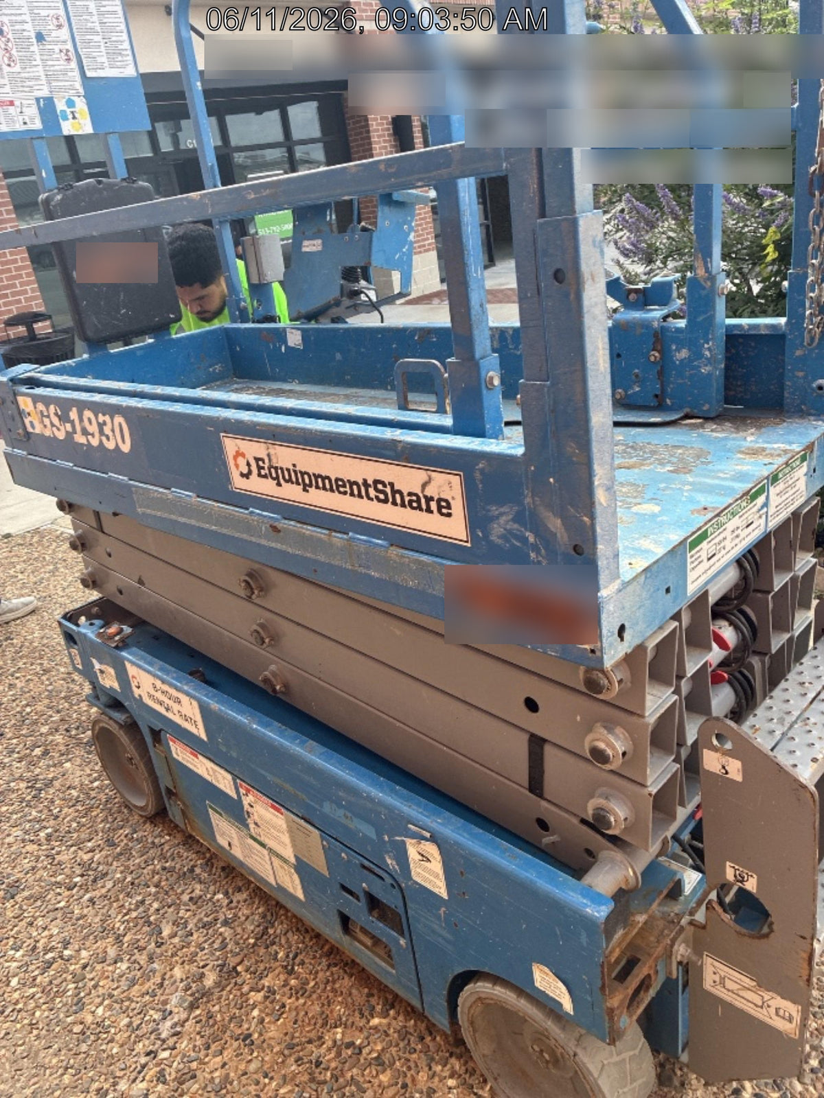 2019 Genie GS-1930 Fixed Rails with Chain Entry