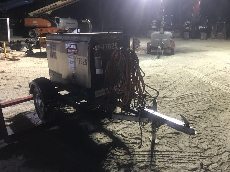 2018 Lincoln Electric Vantage 322 Lincoln Vantage 322 Welder Ready Pak 3 - Vantage 322, Trailer, Fender and light kit, Cable rack