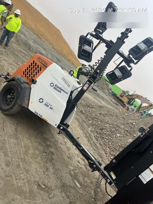 2023 Generac MLT2 Diesel, Flex Switch 120V Input, Powerzone Controller, (4) 320W LED Lights, 4kW Generator, 39.9 Gal Fuel Tank, 2" Ball, T3