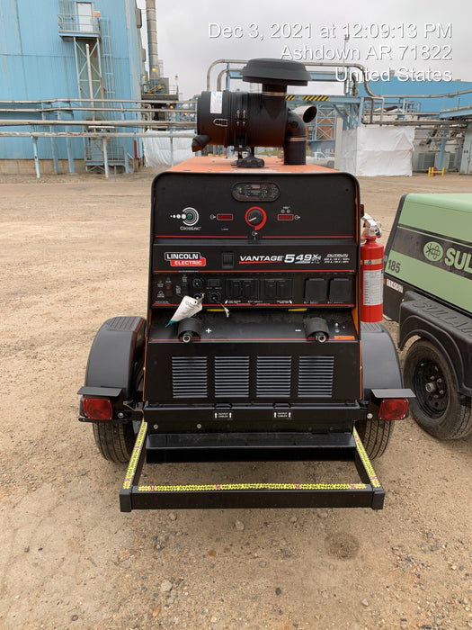 2021 Lincoln Electric Vantage 549X Ready Pak 3, ORANGE (includes trailer, cable rack, fender light kit)