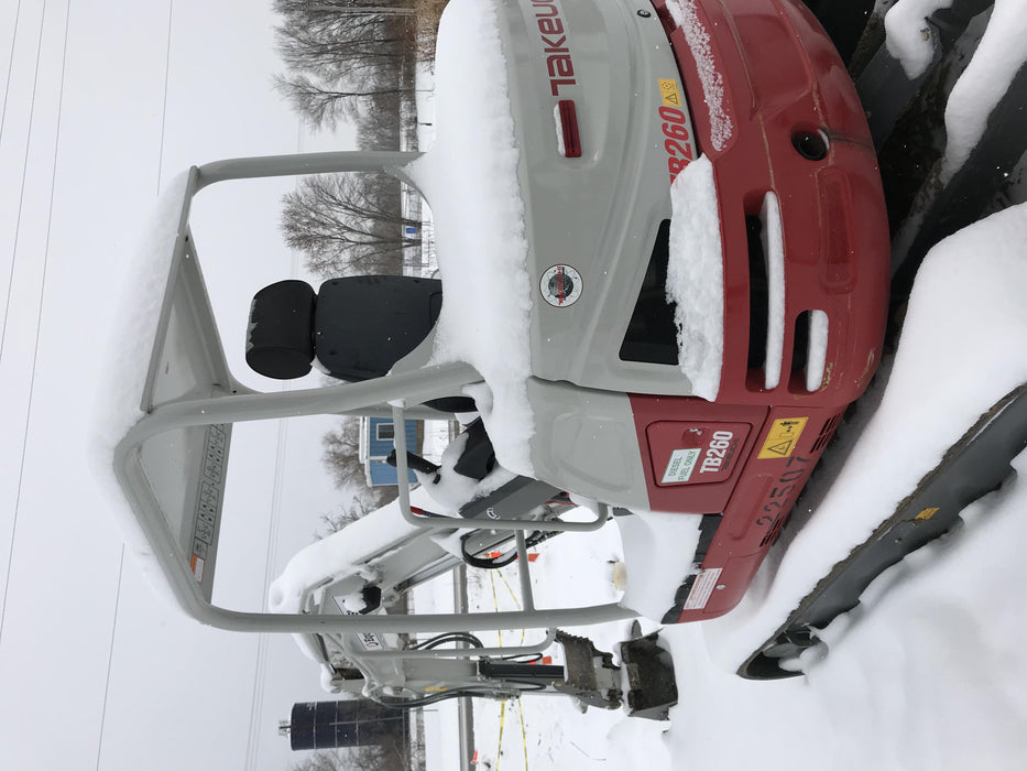 2019 Takeuchi TB260 Takeuchi TB260 Canopy w/Rubber Tracks, Auxiliary Hydraulics, Standard Blade, Manual QC