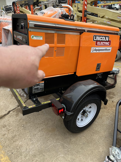 2023 Lincoln Electric LE400 Kubota V1505, Trlr, Cable Rack, Light Kit, ES Decals, T3