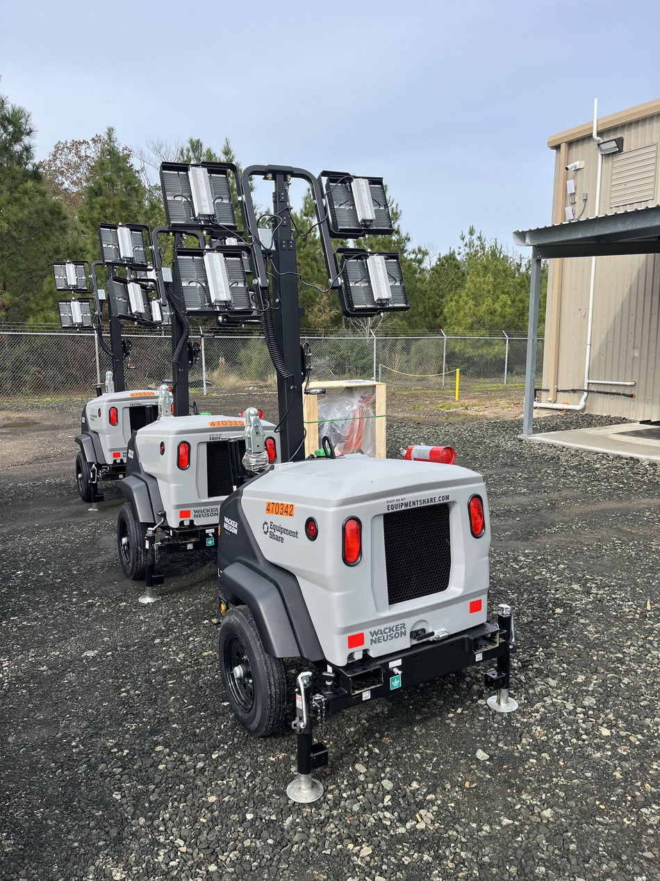 2024 Wacker Neuson LTT4 Diesel, Kohler KDW702, Deep Sea Controller, Auto Start, LED 320W, Bypass Outlet, T3