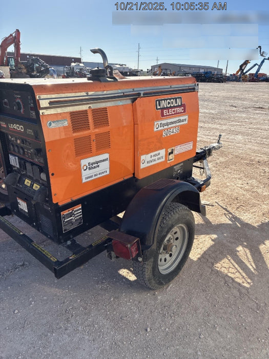 2023 Lincoln Electric LE400 Kubota V1505, Trlr, Cable Rack, Light Kit, ES Decals, T3