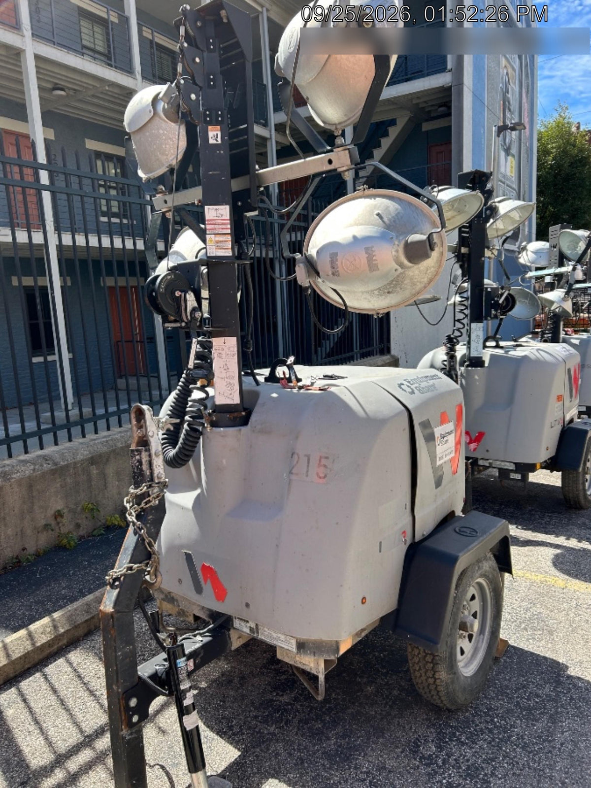 2019 Wacker Neuson LTV6L-MH Wacker Neuson LTV6L Mobile Light Tower w/Fuel Level Sensor Installed