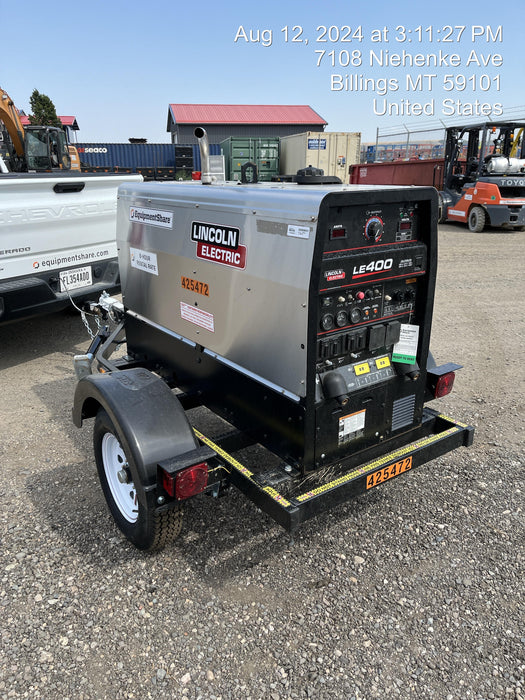 2024 Lincoln Electric LE400 Kubota V1505, Trlr, Cable Rack, Light Kit, ES Decals, T3