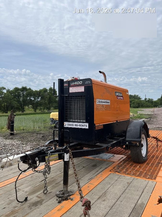 2023 Lincoln Electric LE400 Kubota V1505, Trlr, Cable Rack, Light Kit, ES Decals, T3