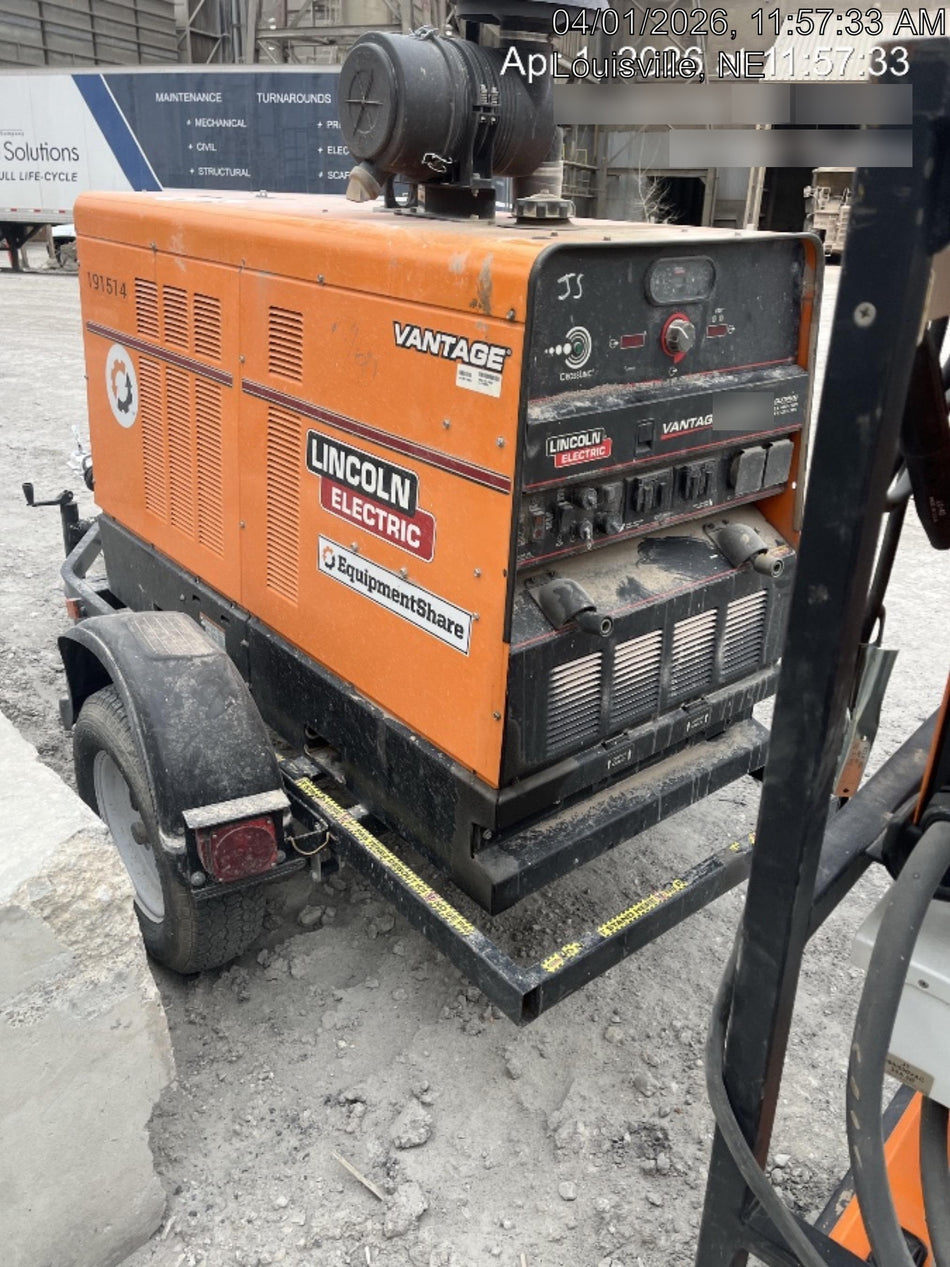 2021 Lincoln Electric Vantage 549X Ready Pak 3, ORANGE (includes trailer, cable rack, fender light kit)