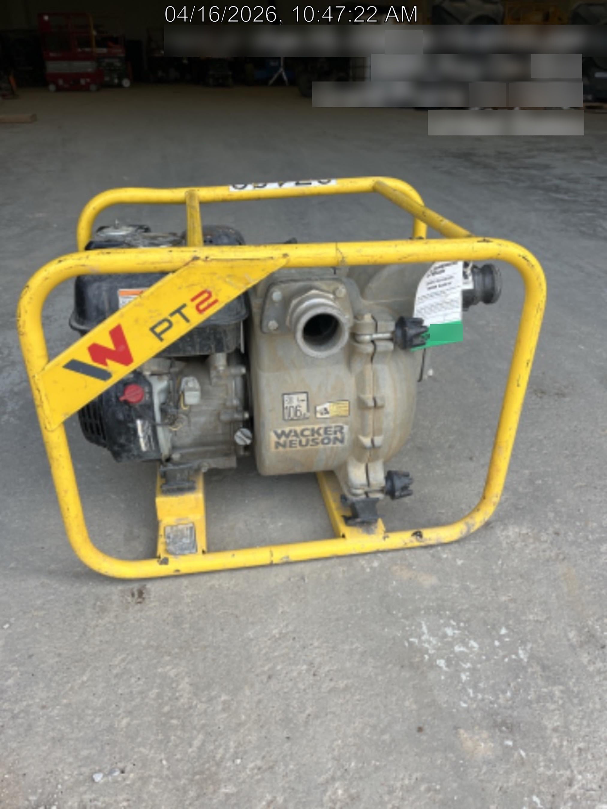 2020 WACKER NEUSON PT2A