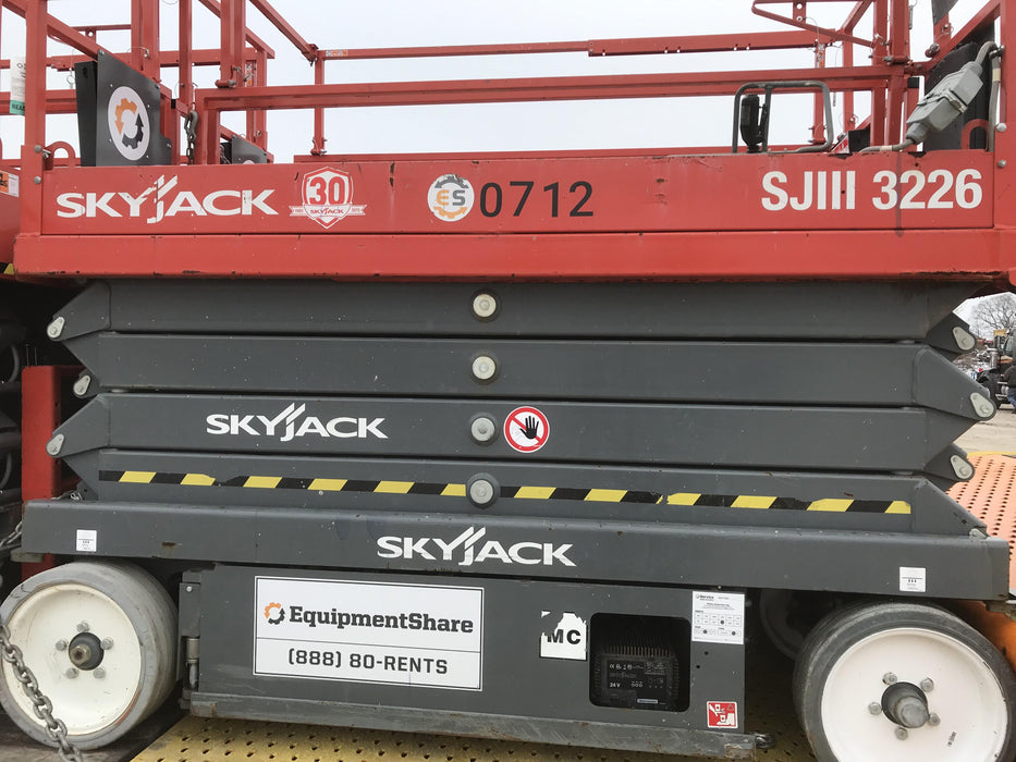 2016 Skyjack SJIII-3226 26' Electric Scissor Lift
