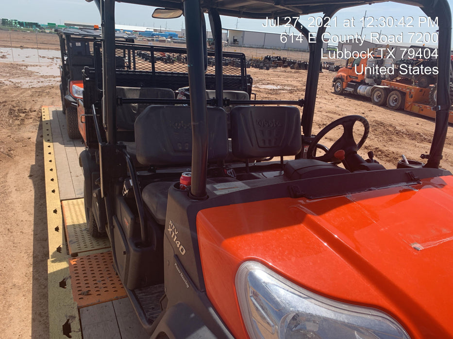 Kubota RTV-X1140W-H Canopy, 4-Seater, Diesel, Windshield Acrylic Clear, LED Strobe, Backup Alarm