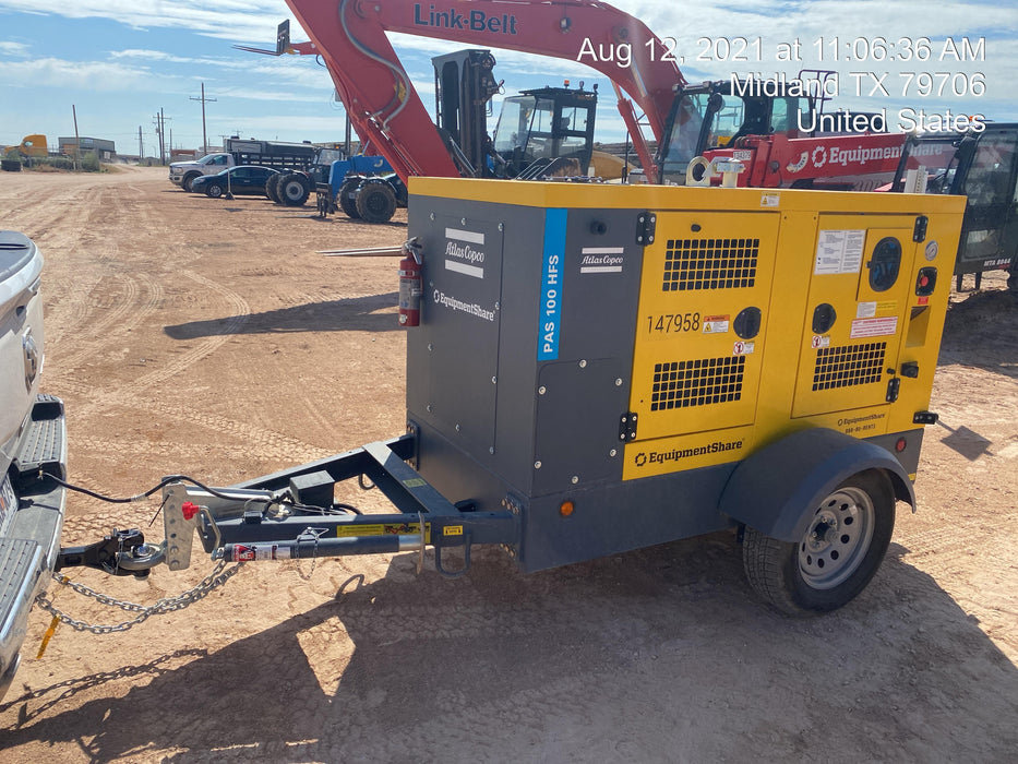 2021 ATLAS COPCO PAS 100 HF CS Enclosed