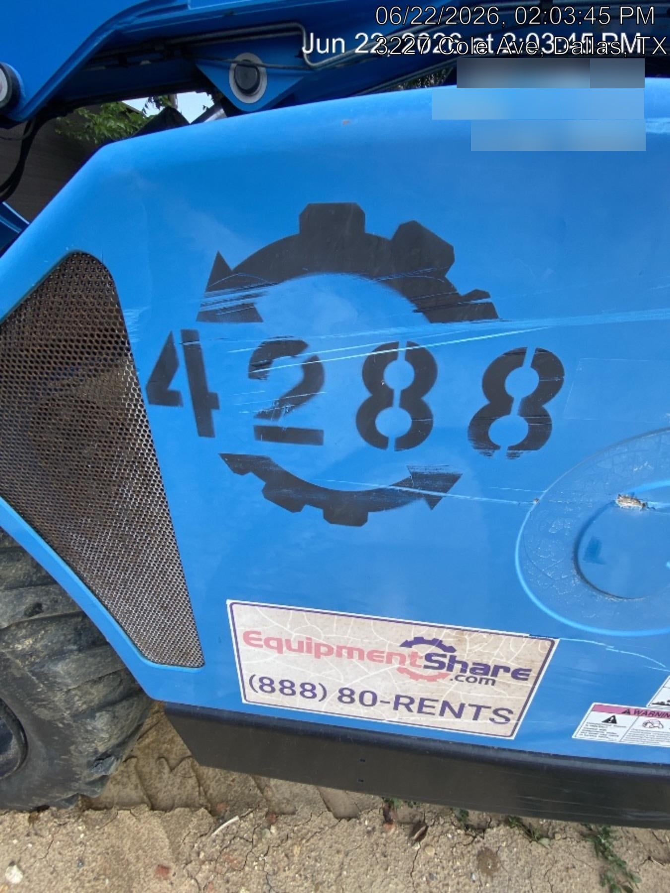 2017 Genie GTH-844 Genie GTH 844, Solid Tires, 60" carriage, Open ROPS