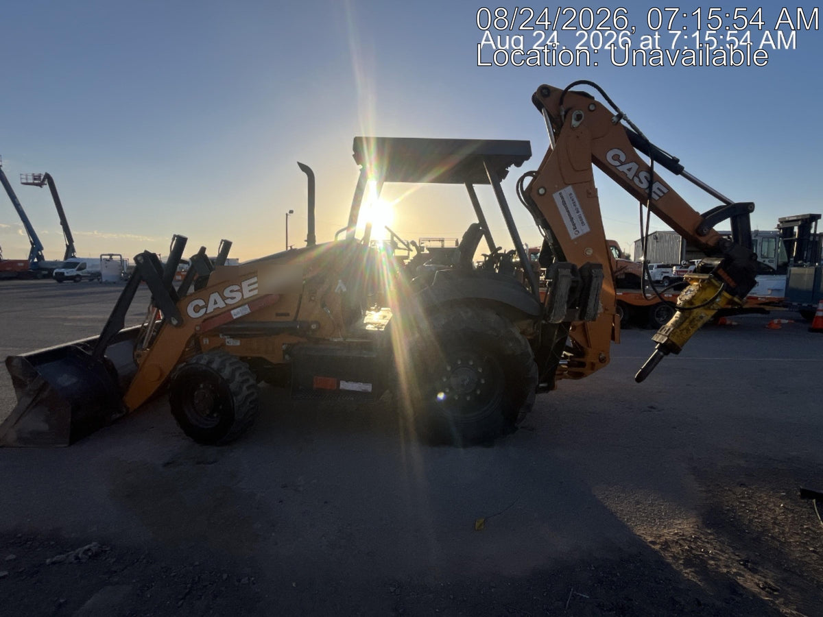2019 Case 580N EP Canopy, 4WD, GP Front Bucket, Standard Stick, 2-Way Aux Hydraulics, ISO Controls