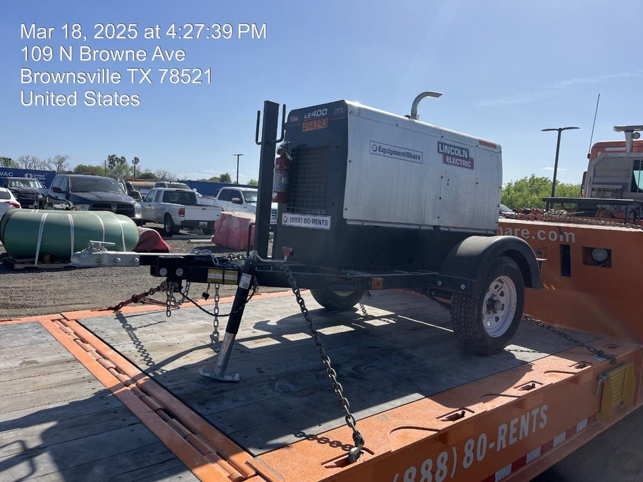 2025 Lincoln Electric LE400 Diesel, Kubota V1505, 22 HP, Trlr, Cable Rack, Light Kit, ES Decals, T3