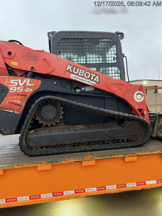 2019 Kubota SVL95-2S Cab/Heat/Air, Standard Tracks, Standard Flow, Hydraulic QC 80" HD Tooth Bucket