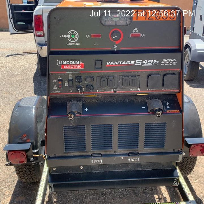 2021 Lincoln Electric Vantage 549X Ready Pak 3, ORANGE (includes trailer, cable rack, fender light kit)