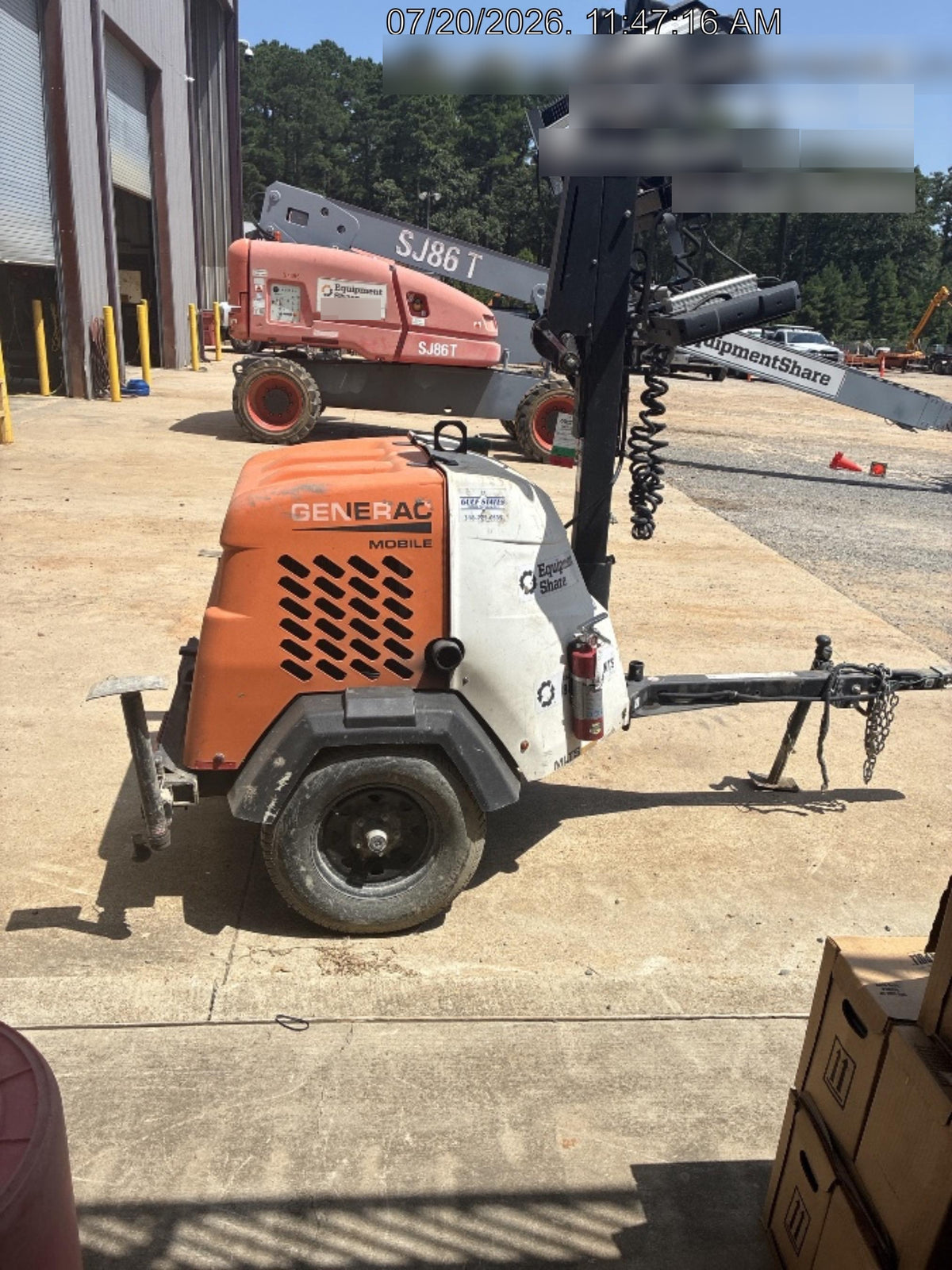 2023 Generac MLT2 Diesel, Flex Switch 120V Input, Powerzone Controller, 
(4) 320W LED Lights, 4kW Generator, 39.9 Gal Fuel Tank, 2" Ball, T3