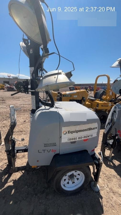 2018 Wacker Neuson LTV6L-MH Wacker Neuson LTV6L Mobile Light Tower w/Fuel Level Sensor Installed