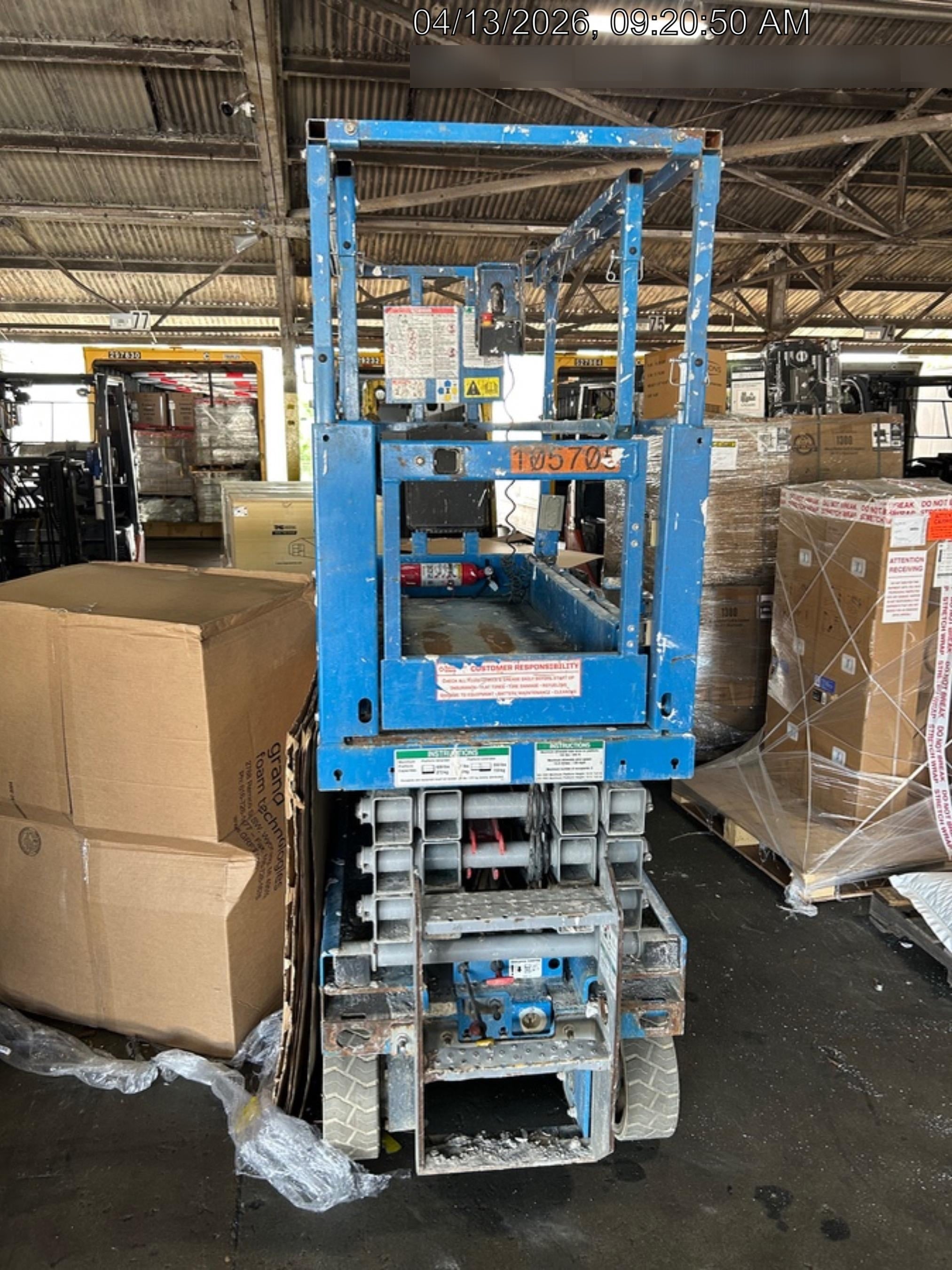 2020 Genie GS-1930 Solid Non Marking Tires, Beacon, Folding rails with half height swing gate