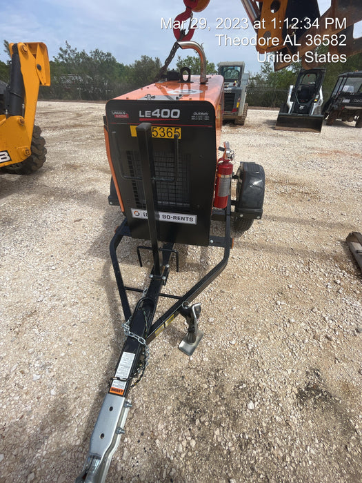 2022 Lincoln Electric LE400 Kubota V1505, Trlr, Cable Rack, Light Kit, ES Decals, T3