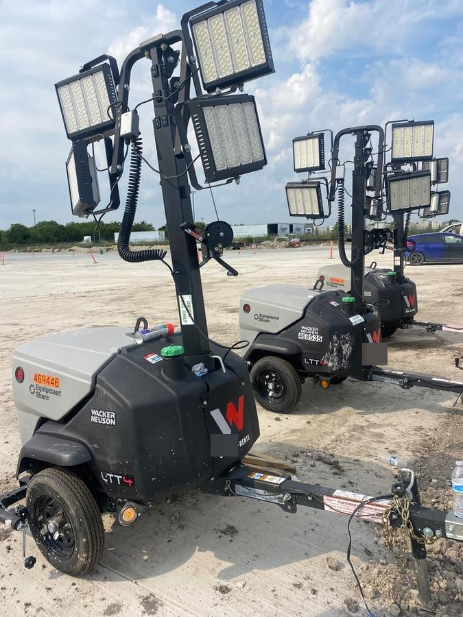 2024 Wacker Neuson LTT4 Diesel, Kohler KDW702, Deep Sea Controller, Auto Start, LED 320W, Bypass Outlet, T3