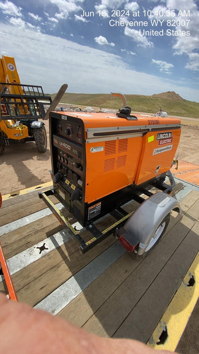 2022 Lincoln Electric LE400 Kubota V1505, Trlr, Cable Rack, Light Kit, ES Decals, T3