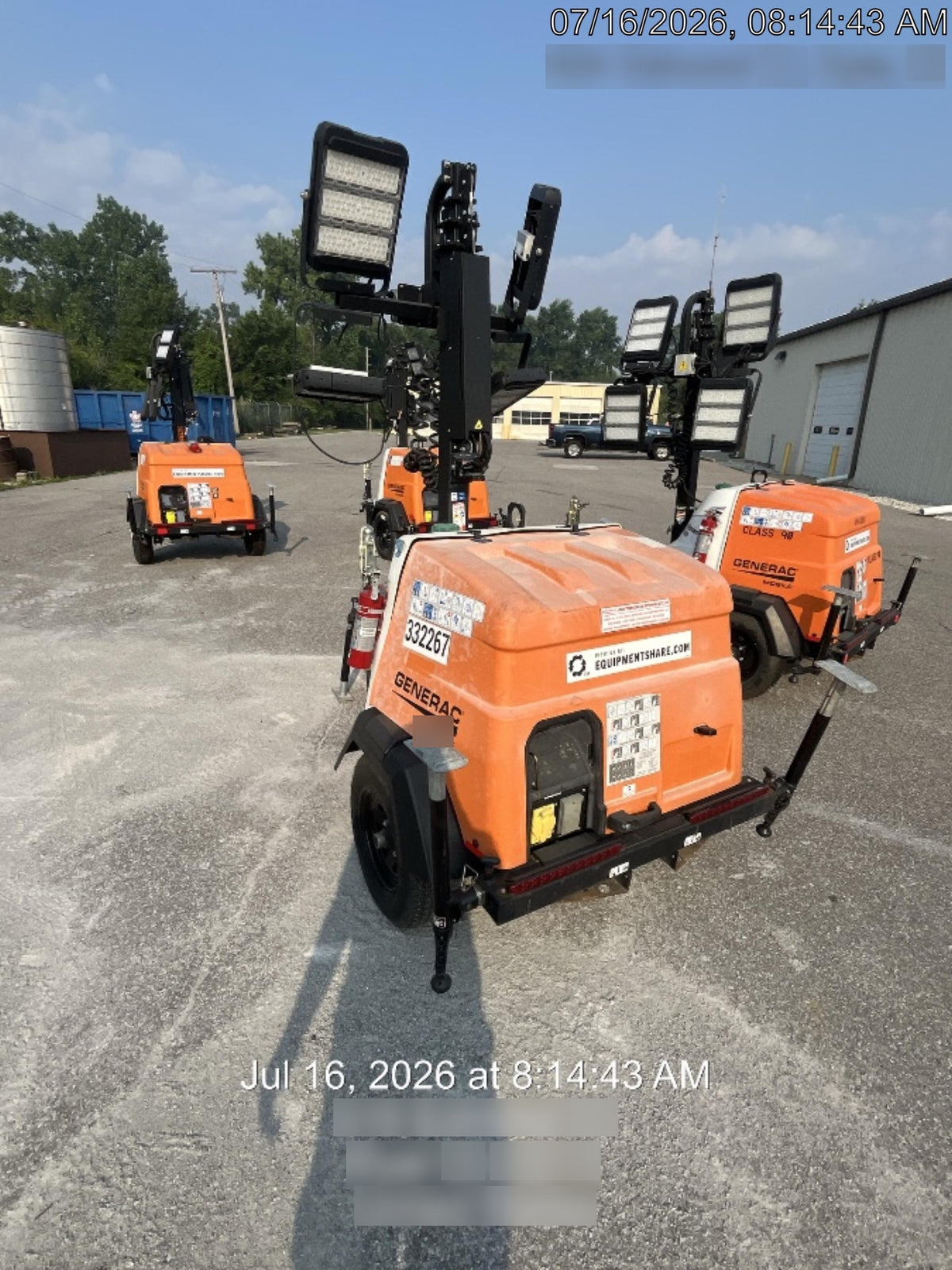 2023 Generac MLT2 Diesel, Flex Switch 120V Input, Powerzone Controller, (4) 320W LED Lights, 4kW Generator, 39.9 Gal Fuel Tank, 2" Ball, T3
