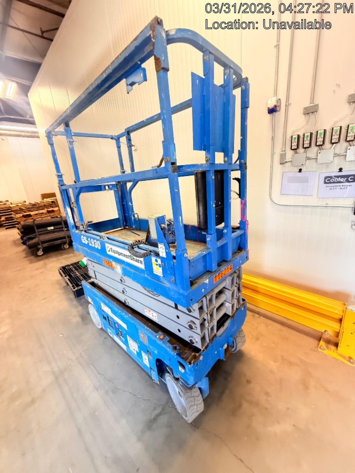 2020 Genie GS-1930 Solid Non Marking Tires, Beacon, Folding rails with half height swing gate