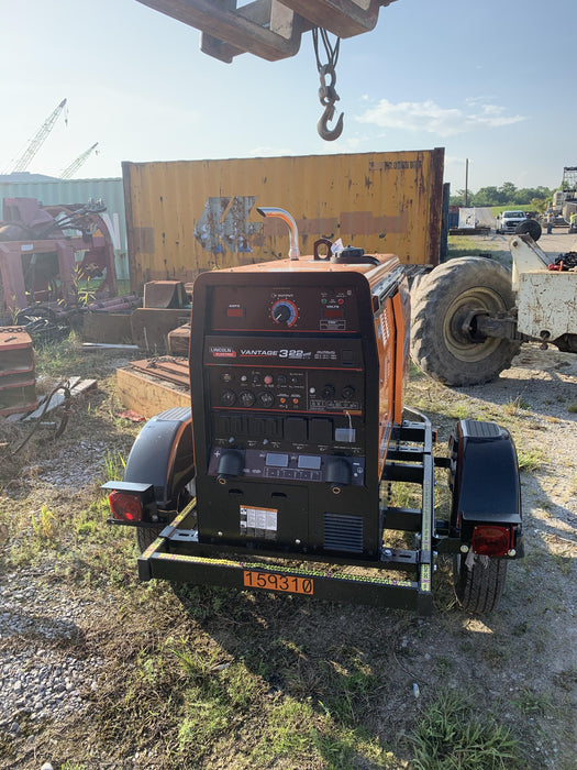 2021 Lincoln Electric Vantage 322 Vantage 322 Ready Pak 3 w/ Decals, ORANGE (includes trailer, cable rack, fender light kit) NO Telematics