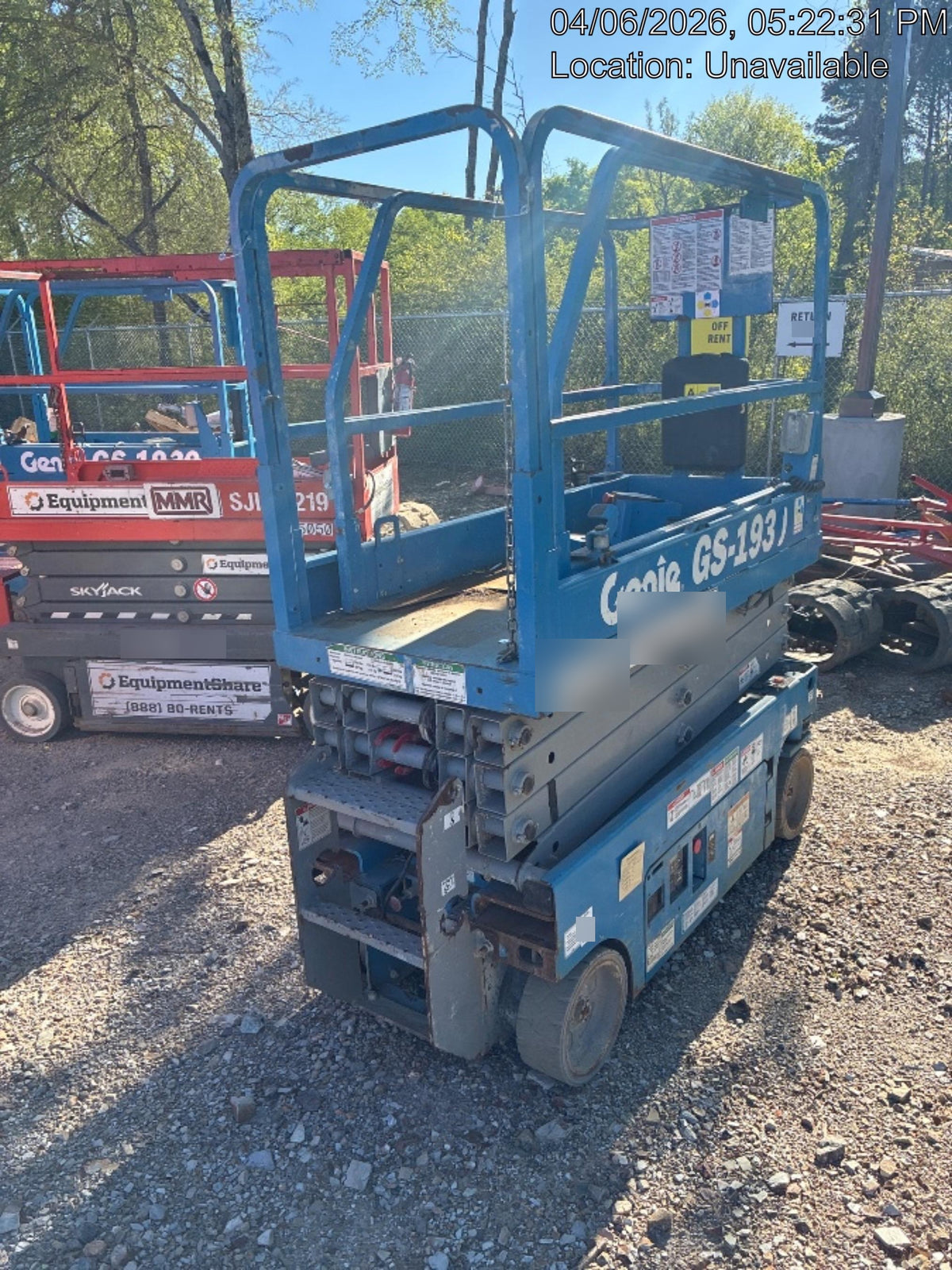 2018 Genie GS-1930 Genie GS-1930 w/Fixed Rail, Chain Entry