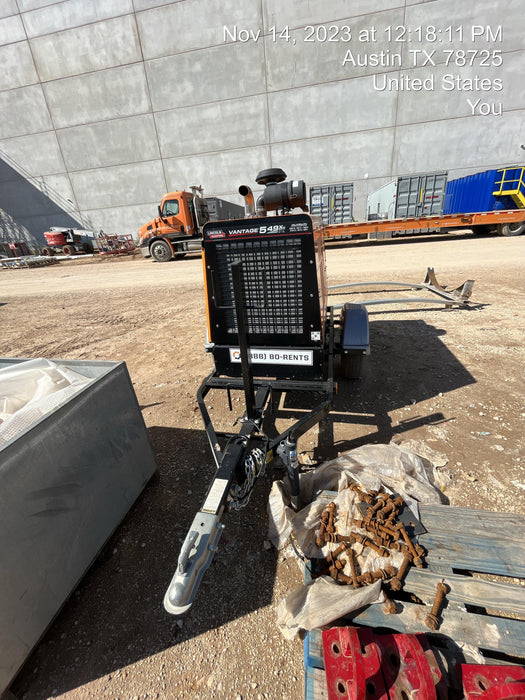 2022 Lincoln Electric Vantage 549X Crosslink Technology, Trailer Mounted, ES Decals, T3