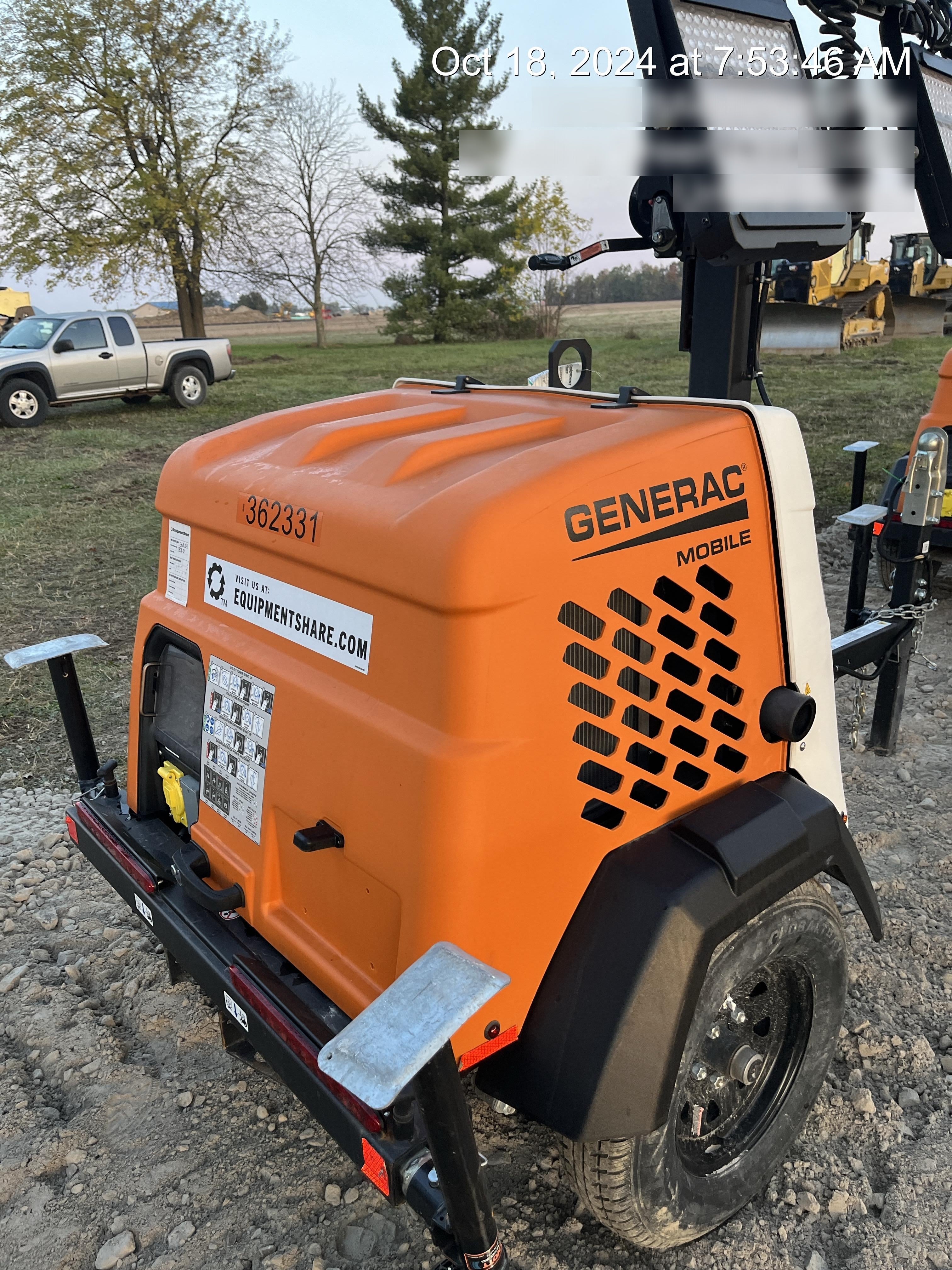 2023 Generac MLT2 Diesel, Flex Switch 120V Input, Powerzone Controller, 
(4) 320W LED Lights, 4kW Generator, 39.9 Gal Fuel Tank, 2" Ball, T3