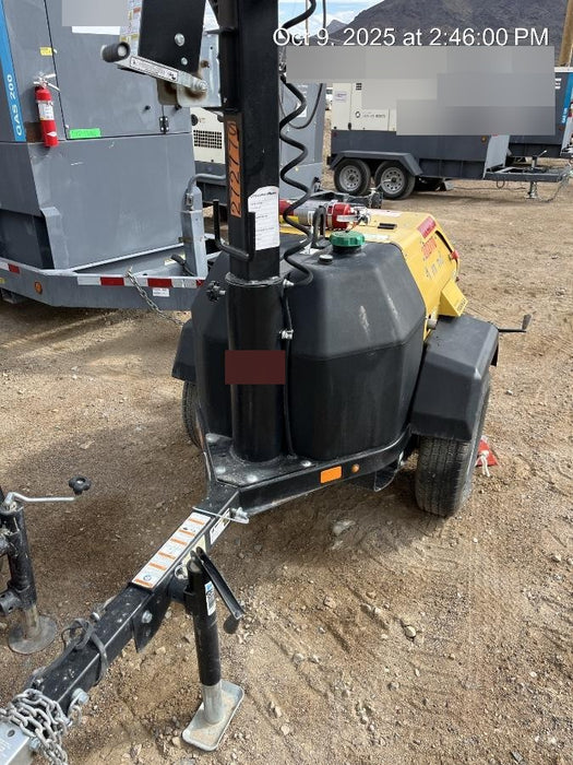 2022 Allmand NLV3GR (4) LED Light Fixture 350W, 23' Vertical Mast, 3kW Prime, Towable, ES Decals, T3