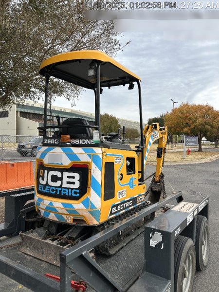 2022 JCB 19C-1E Canopy, Rubber Track, Beacon, Dipper, WL, Coupler, ES Decals