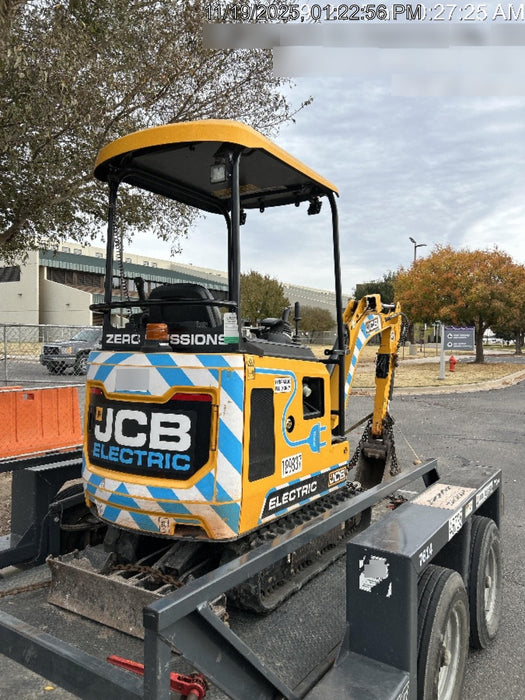 2022 JCB 19C-1E Canopy, Rubber Track, Beacon, Dipper, WL, Coupler, ES Decals